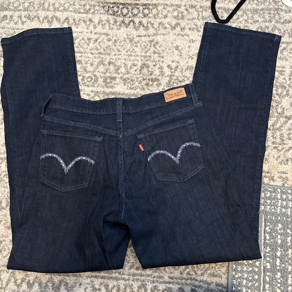 Levi's Women's Indigo Straight Leg Jeans